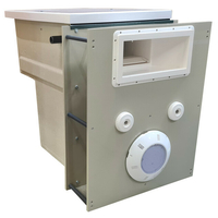 Mur filtrant avec by-pass et electrolyseur