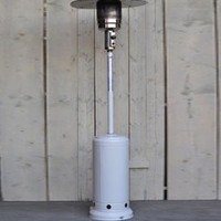 Parasol chauffant à gaz blanc de jardin
