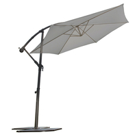 Parasol déporté Super King Ø 300 - Gris Perle