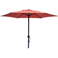Parasol droit couleur terracotta 200 cm