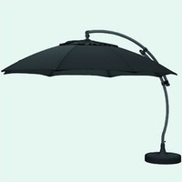 Parasol excentré rond XL 375 en Olefine carbone