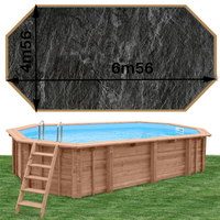 Woodfirst Original octo allongée 656 x 456 x 130 ardoise