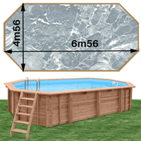 Woodfirst Original octo allongée 656 x 456 x 130 marbre gris
