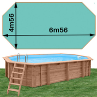 Woodfirst Original octo allongée 656 x 456 x 130 vert caraïbe
