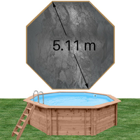 Piscine bois woodfirst original octogonale gris volcan 511x124