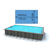 Piscine waterclip Leros 8,30 x 5,20 x 1,47 m