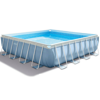 Piscine tubulaire carrée Prism Frame Intex 4.88 x 4.88 x 1.22 M