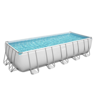 Piscine tubulaire rectangle Power Steel 640x274xH.132cm - Filtre à sable