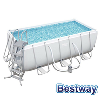 Piscine tubulaire rectangle Power Steel Frame Pools 4.12 x 2.01 x H.1.22m