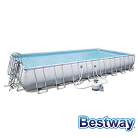 Piscine tubulaire rectangle Power Steel Frame Pools 9.56 x 4.88 x H.132m