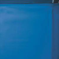 Liner bleu uni overlap 30/100 - Ø3.5 m X H.1.20m