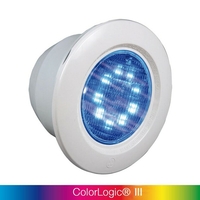 projecteur led colorlogic iii eclairage couleur pour piscine liner abs blanc 46603