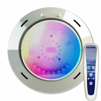 Projecteur LED piscine bois 27 W RGB 1100 lm avec télécommande