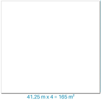 PVC armé blanc Pool Skin 41.25 m² x 4 soit 165 m²