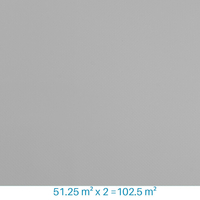 PVC armé gris clair Renolit Alkorplan 2000 - 51.25 m² x 2 soit 102.5 m²