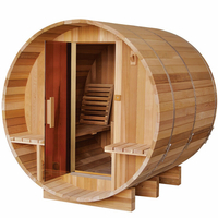 Sauna extérieur tonneau Red Cedar - 2/4 personnes - 180 x 182.8 x 191.4 cm