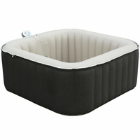 Spa gonflable carré 3/4 places claidy 158x158x65