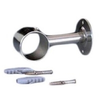 Support droit ouvert avec platine pour main courante - piscines béton et liner