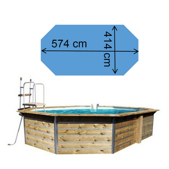 Piscine waterclip Lucon 574 x 414 x 111 cm