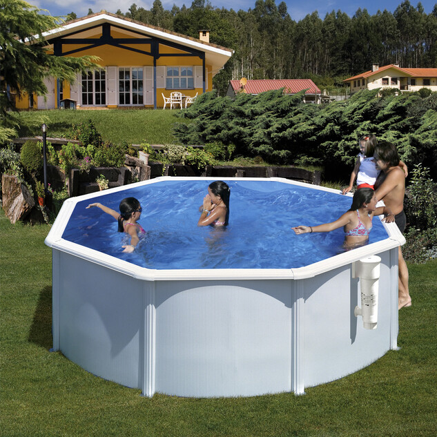kit piscine hors sol bora bora acier blanc ronde 300 x h120 cm 6201