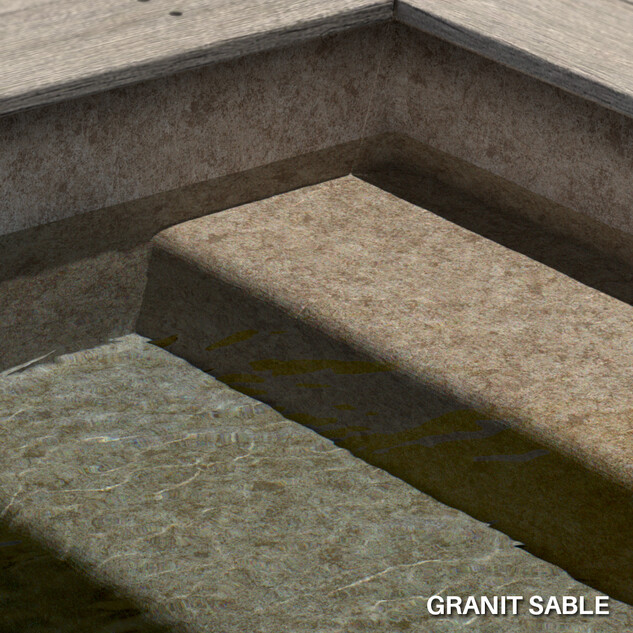 liner arme granit sable aquasense 1 65 x 20 m soit 33 m  45695